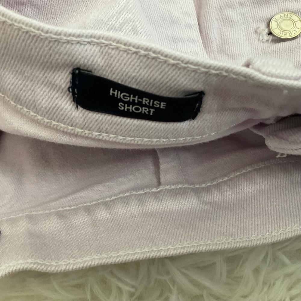 J. Crew High Rise Button Fly Jean Shorts - Lilac - Size 29 - Picture 5 of 10